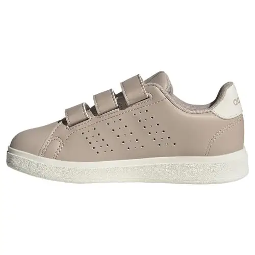 adidas Advantage Base 2.0 Shoes Children, Scarpe da Tennis, Wonder Taupe/off White/Core Black, 31.5 EU miniatura 3