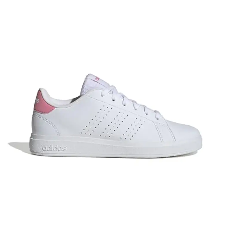 adidas Advantage Base 2.0 Shoes Junior, Scarpe da Tennis Unisex-Adulto, Cloud White/Bliss Pink/Core Black, 37 1/3 EU miniatura 2