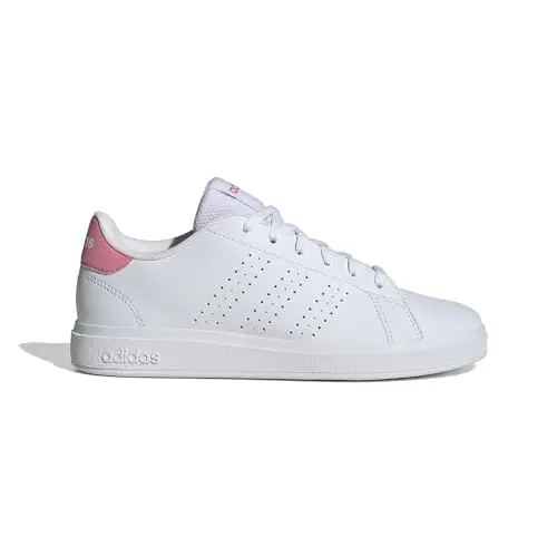 adidas Advantage Base 2.0 Shoes Junior, Scarpe da Tennis Unisex-Adulto, Cloud White/Bliss Pink/Core Black, 40 EU miniatura 2