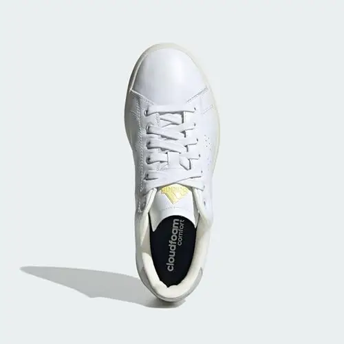 adidas Advantage Premium Leather Shoes, Scarpe Donna, Cloud White/Cloud White/Silver, 36 2/3 EU miniatura 3