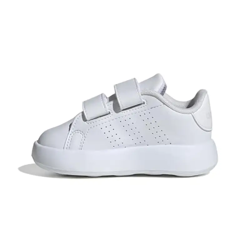 adidas Advantage Shoes Kids, Scarpe da Tennis Unisex - Bambini e Ragazzi, Cloud White Cloud White Grey One, 19 EU