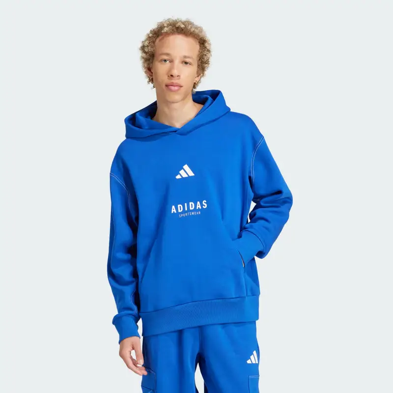 ALL SZN Fleece Graphic Hoodie Royal Blue