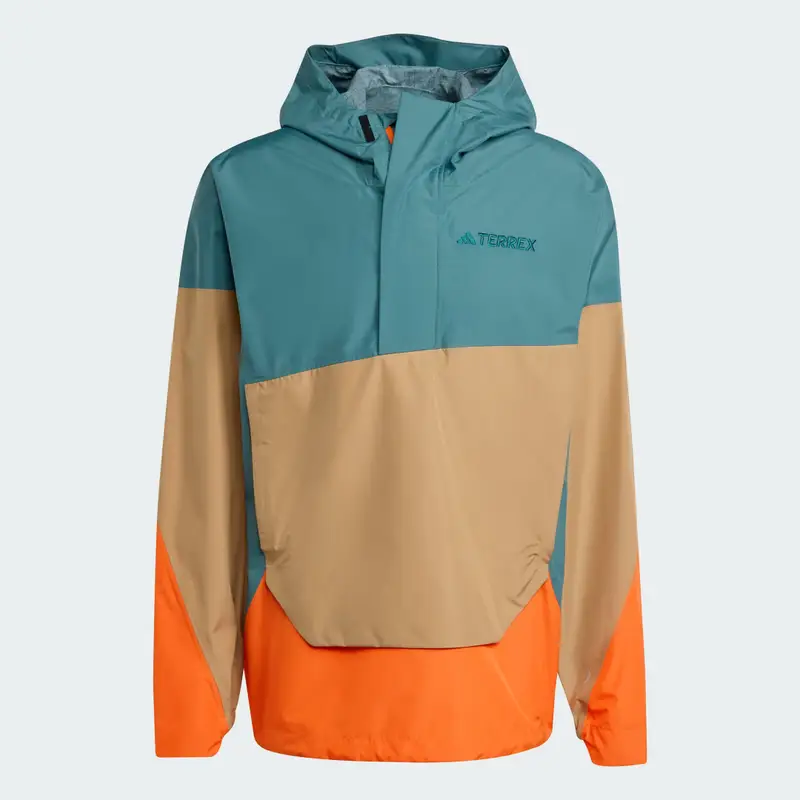 Anorak Terrex Xploric 2.5L Climaproof Preloved Teal miniatura 4