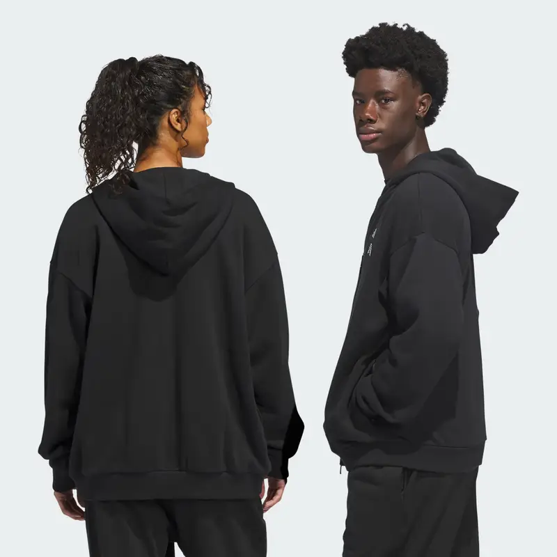 ANTHONY EDWARDS FOUNDATION Felpa con cappuccio zip integrale Black miniatura 2