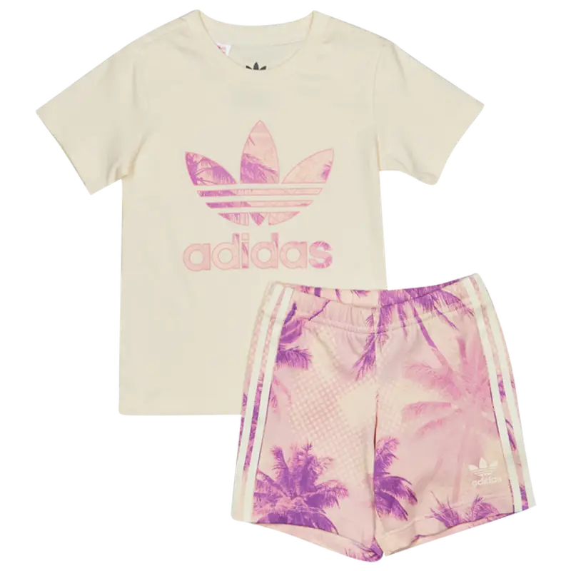 Adidas Aop Palm unisex Tute da ginnastica - Bianco - Jersey di cotone - Foot Locker
