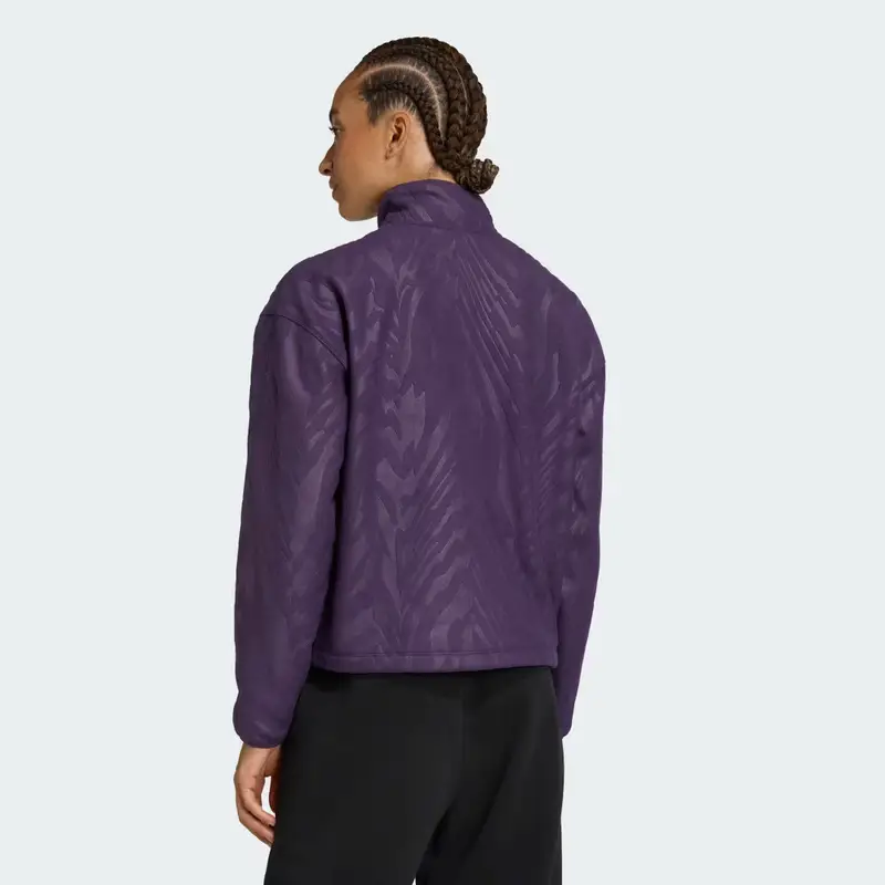AOP Pullover in pile polare Aurora Plum miniatura 2