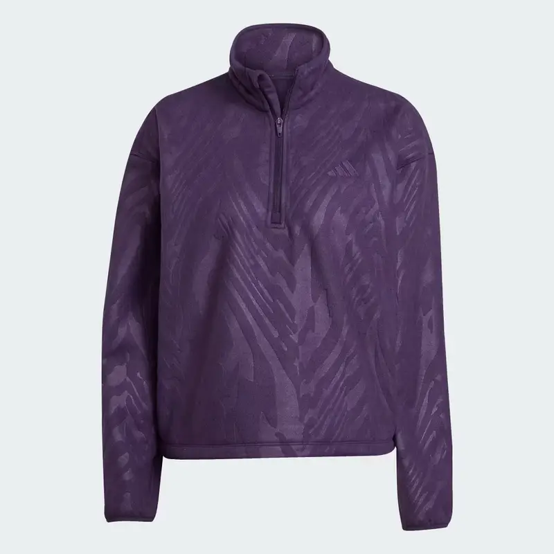 AOP Pullover in pile polare Aurora Plum miniatura 4