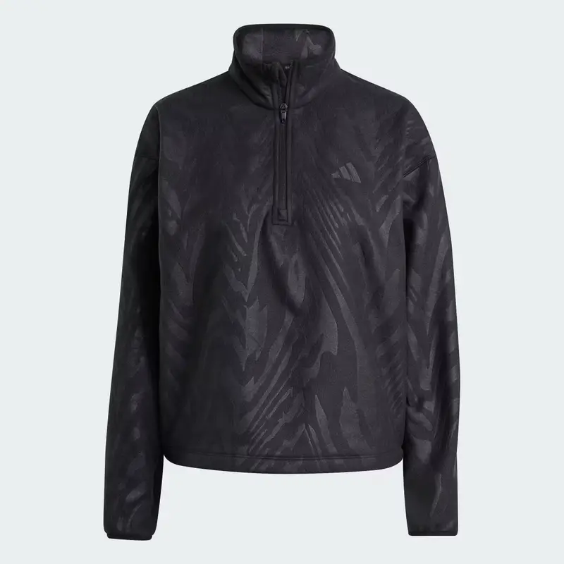 AOP Pullover in pile polare Black miniatura 4