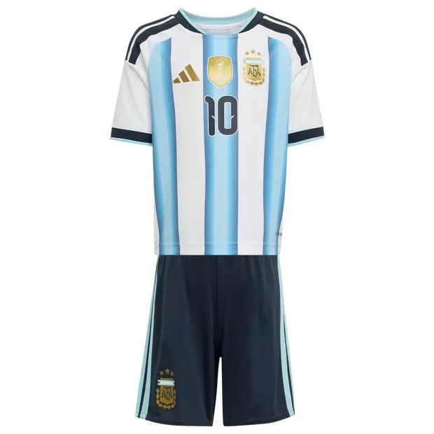 Argentina 26 Home Kids Set Bambini - Maglie/Repliche Bianco - - 116 CM - Poly Mesh White