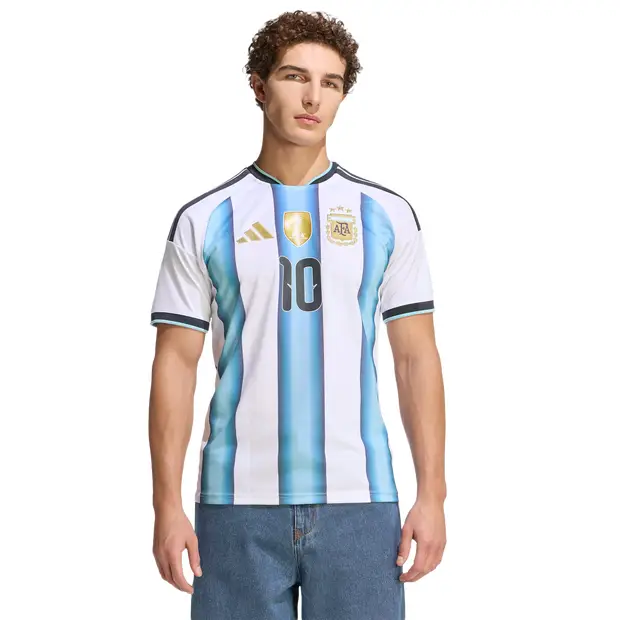 Argentina 26 Home Messi Jersey Uomo - Maglie/Repliche Bianco - Mesh White