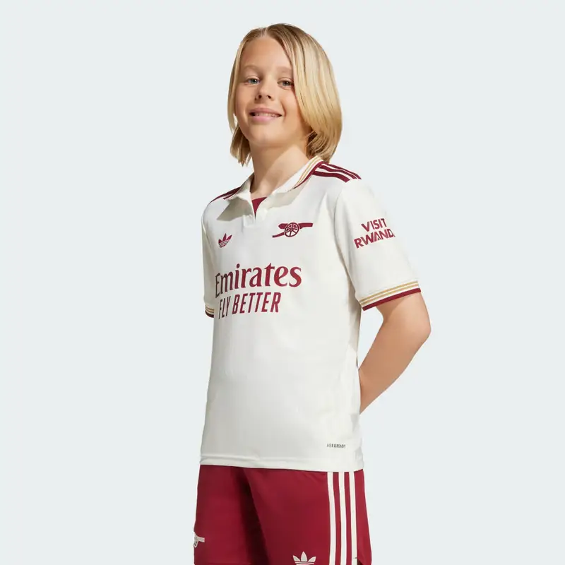 Arsenal 25/26 Maglia Third Kids Cloud White miniatura 3