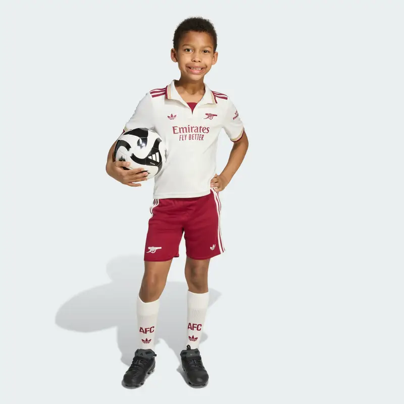 Arsenal 25/26 Terzo Mini Kit Bambini Cloud White miniatura 3