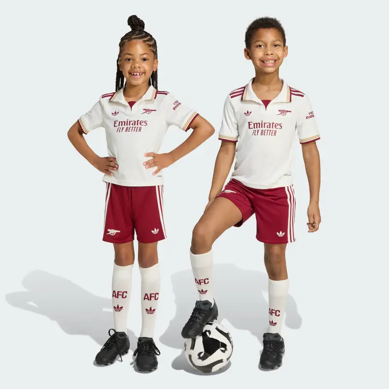 Arsenal 25/26 Terzo Mini Kit Bambini Cloud White