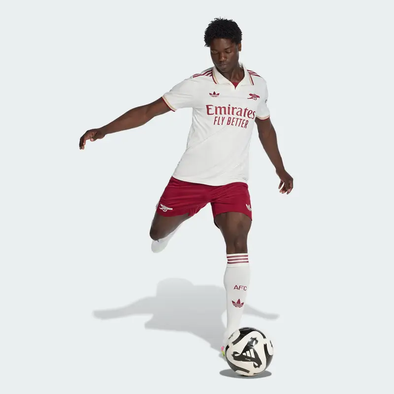 Arsenal 25/26 Terzo Short Team Coll Burgundy 2 miniatura 3