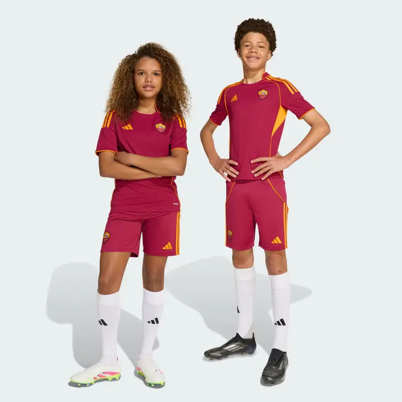 AS Roma 25/26 Home Short Bambini Legacy Burgundy miniatura 2