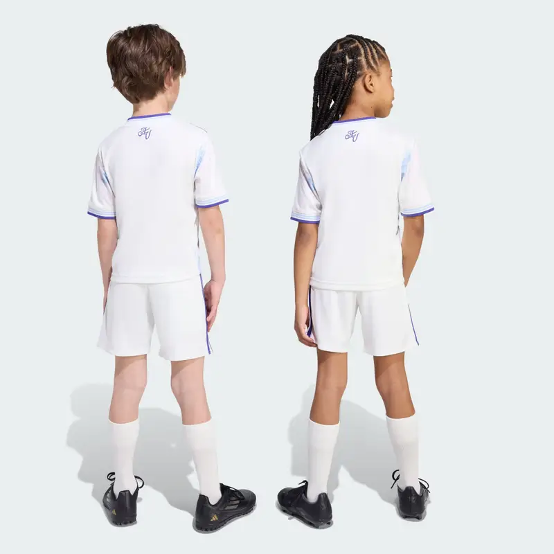 Aston Villa FC 25/26 Tre Quarti Mini Kit Bambini Off White miniatura 2