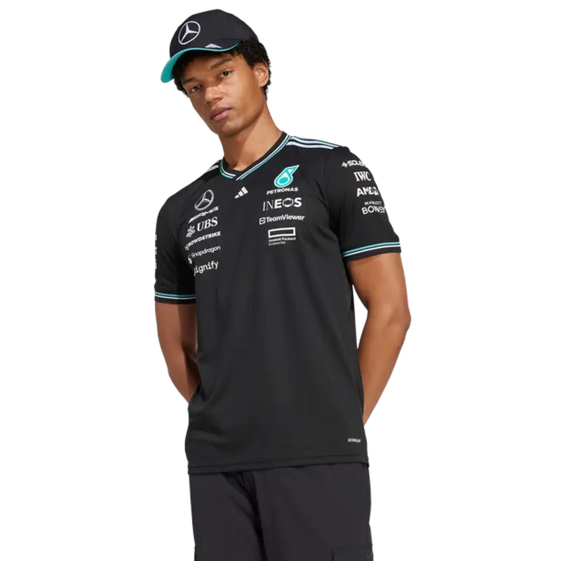 Adidas Authentic male Maglie/Repliche - Nero - Poly Mesh - Foot Locker