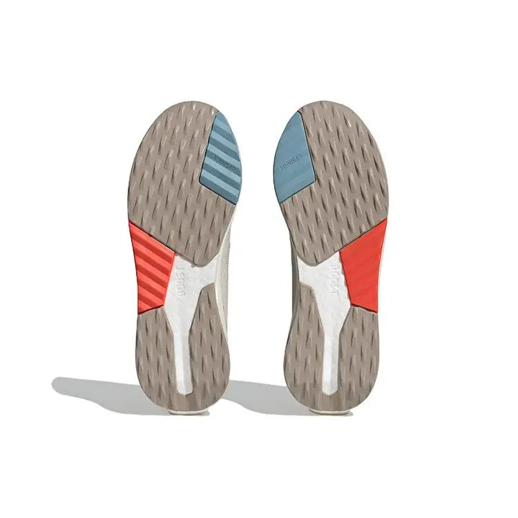 Avryn Bianco Tinta Rosso Solare Sneakers Unisex Crema Semi-Arancione Impatto ID4253 38 miniatura 3