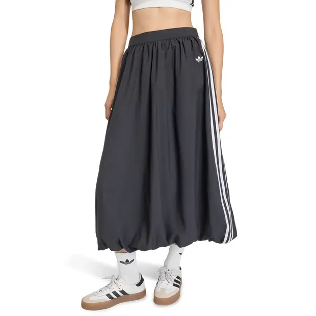 Balloon Long Skirt Donna - Gonne Nero - Mesh Black