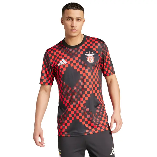 Benfica 25/26 Pre-match Jersey male Maglie/Repliche - Nero - Poly Mesh - Foot Locker Black