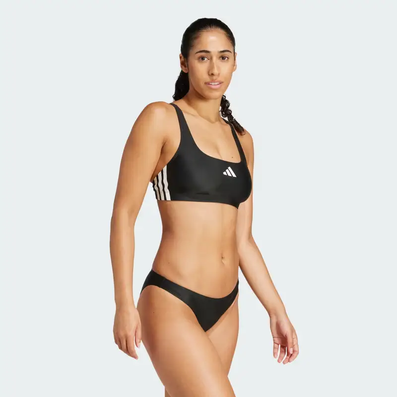Bikini 3-Stripes V-Back Black miniatura 3