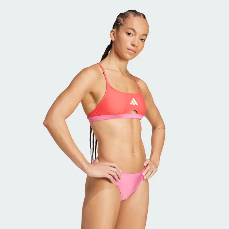 Bikini Padded Colorblock X-Back Pulse Magenta miniatura 3