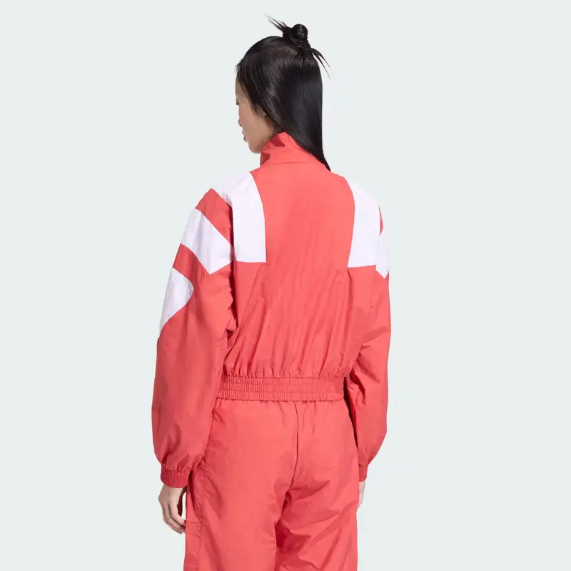 BLOCKED WASHED ZIPPED TRACKTOP Better Scarlet miniatura 2
