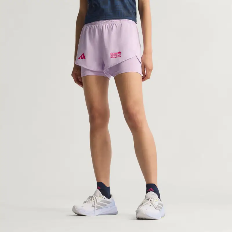 BMW BERLIN-MARATHON 2025 2IN1 SHORT DONNA Powder Plum