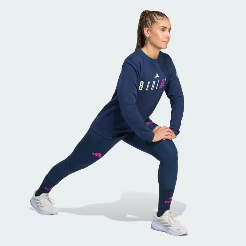 BMW Maratona Berlino 2025 CREW Felpa Donna Collegiate Navy miniatura 3