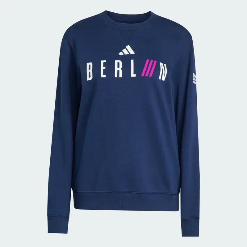 BMW Maratona Berlino 2025 CREW Felpa Donna Collegiate Navy miniatura 4