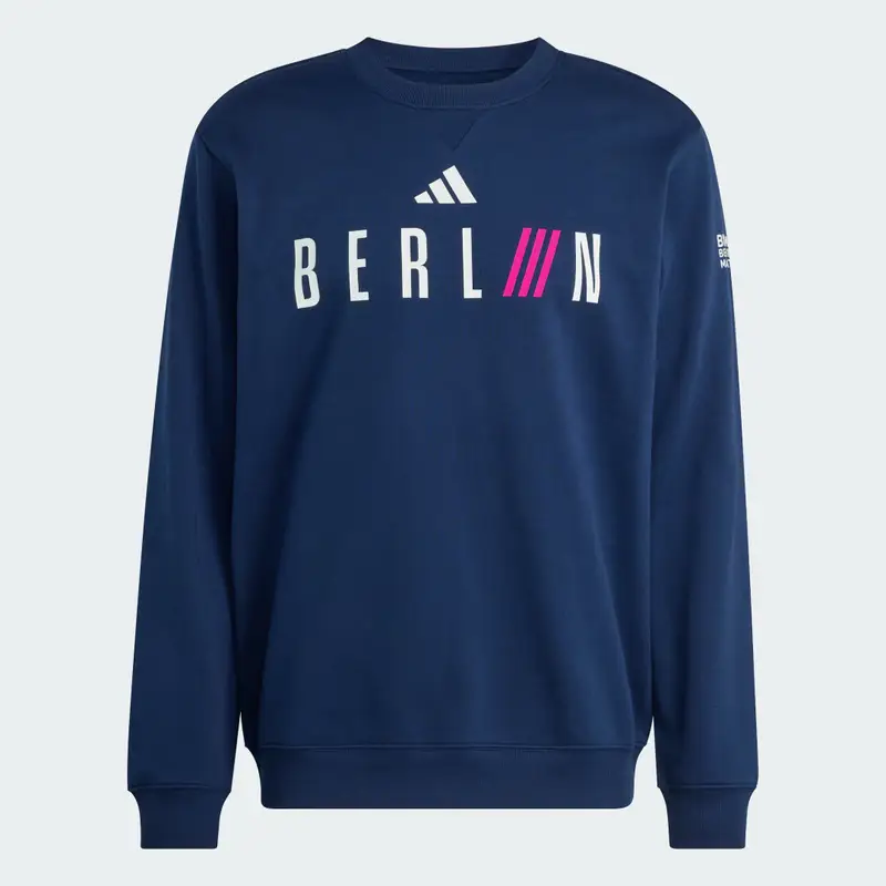 BMW Maratona di Berlino 2025 CREW SWEAT Uomo Collegiate Navy miniatura 4