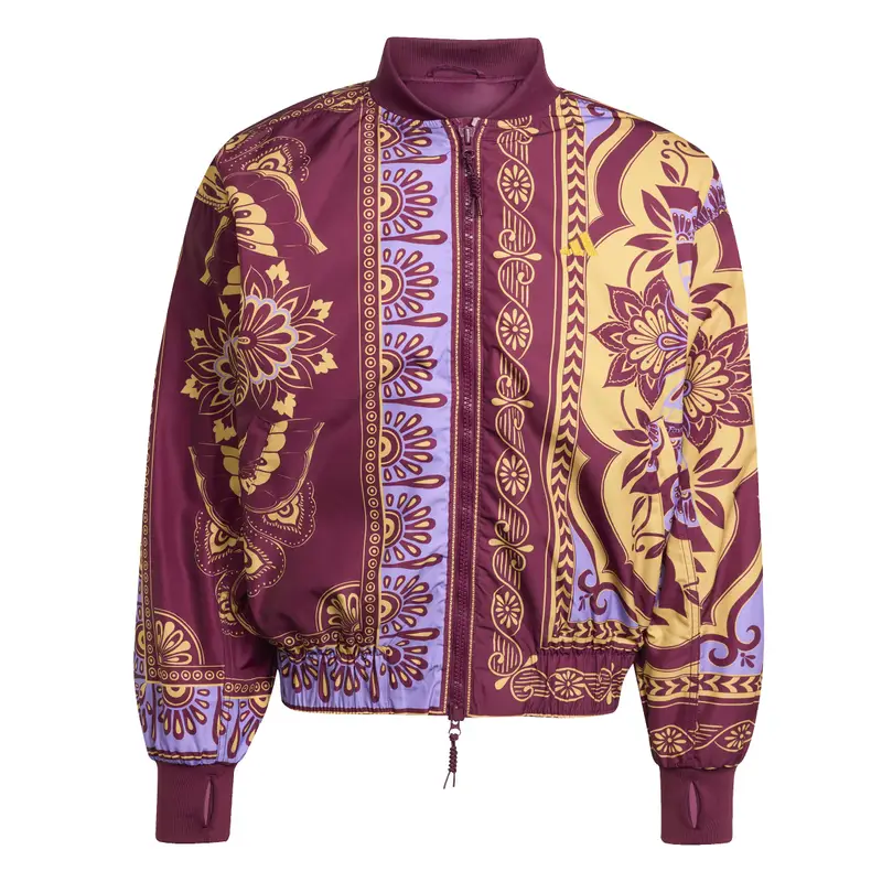 Bomber da donna adidas x Farm Varsity Rouge