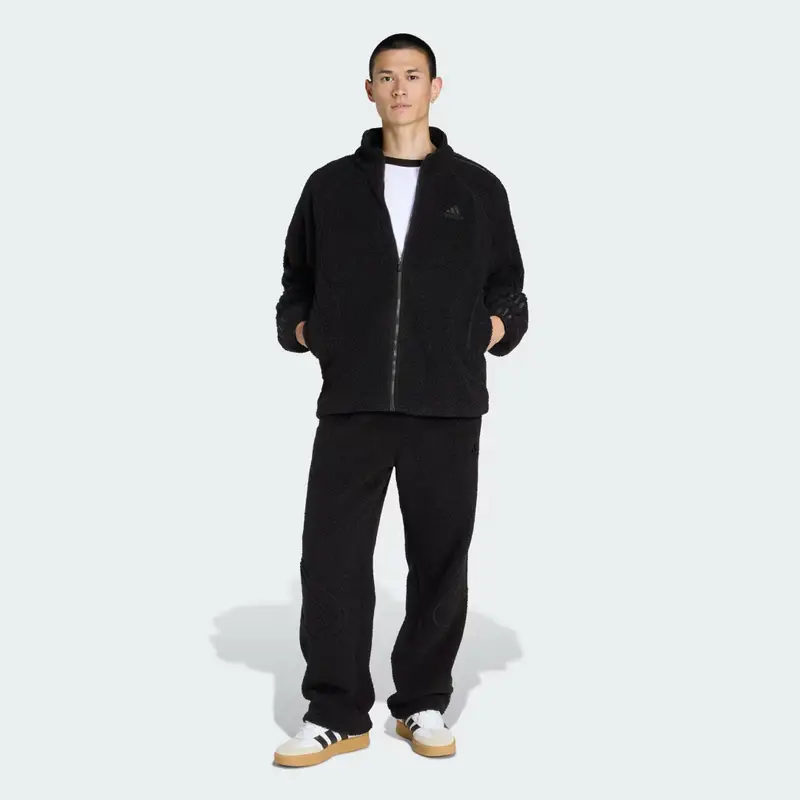 BORG FLEECE GIACCA TRACKTOP TEAMGEIST Black miniatura 3