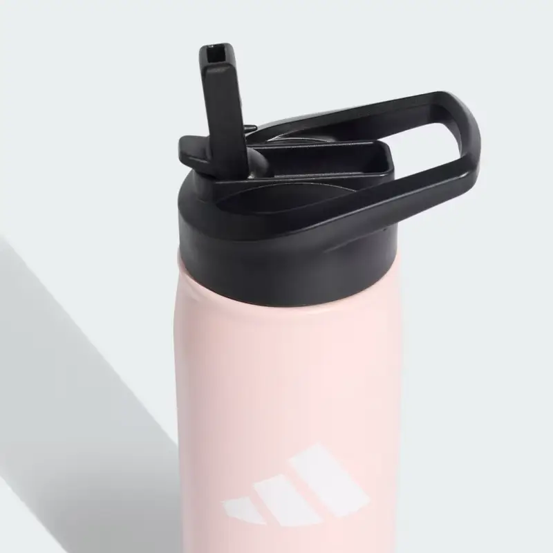 Borraccia metallica con cannuccia da 0, 6 litri Sandy Pink miniatura 3