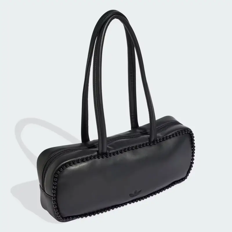 Borsa allungata Airliner con perline Black miniatura 3