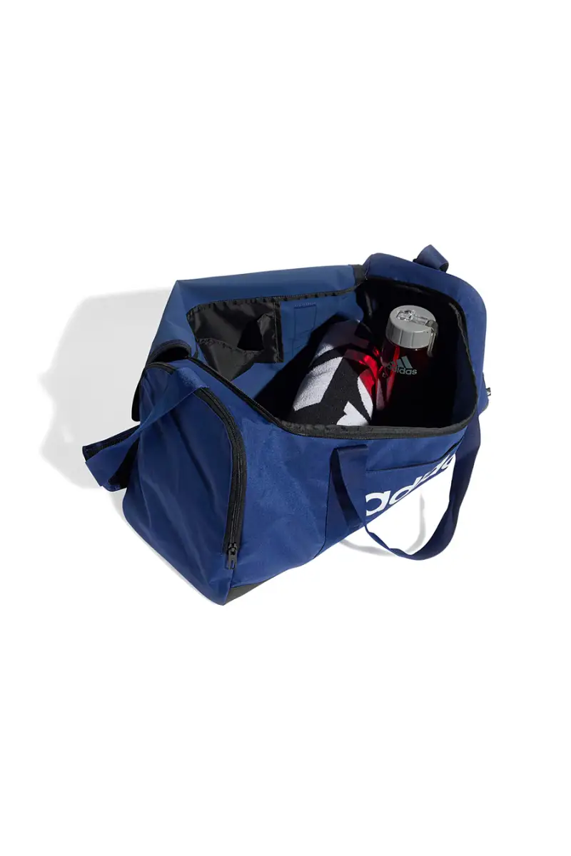 Borsa blu con manici rinforzati e logo bianco Adidas IN6116 [BLUE] miniatura 4