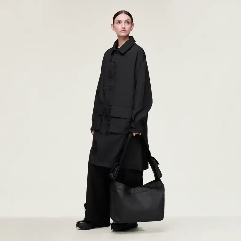 BORSA NEWSPAPER L Y-3 Black miniatura 2