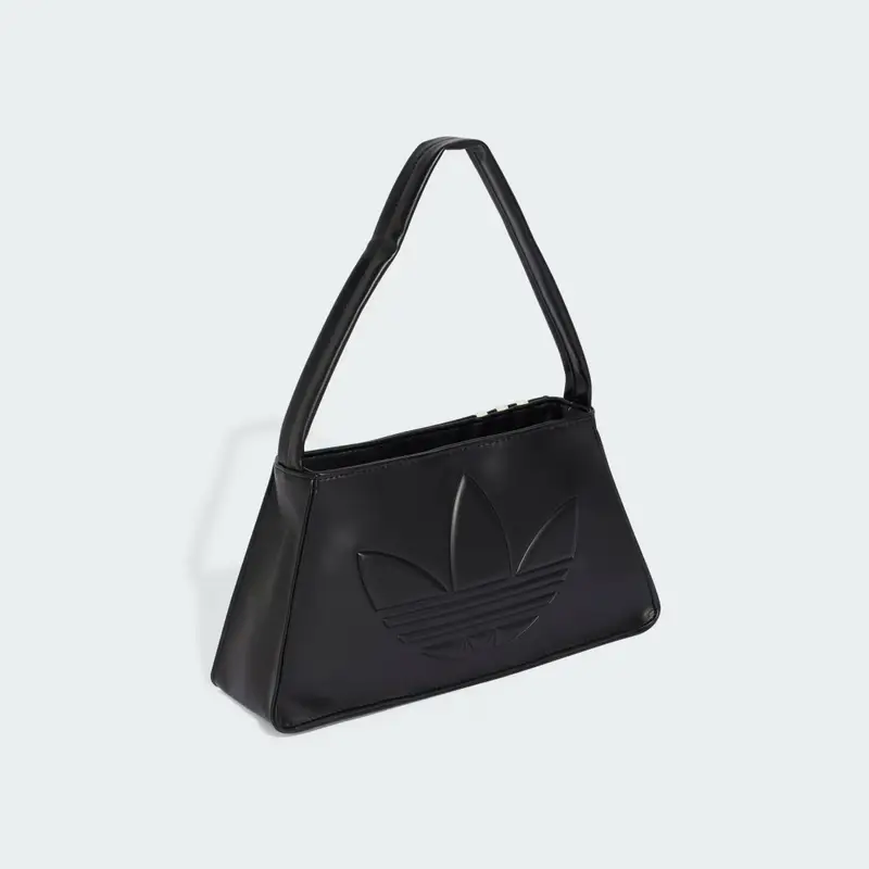 Borsa Outline Trefoil Shoulder Black miniatura 3