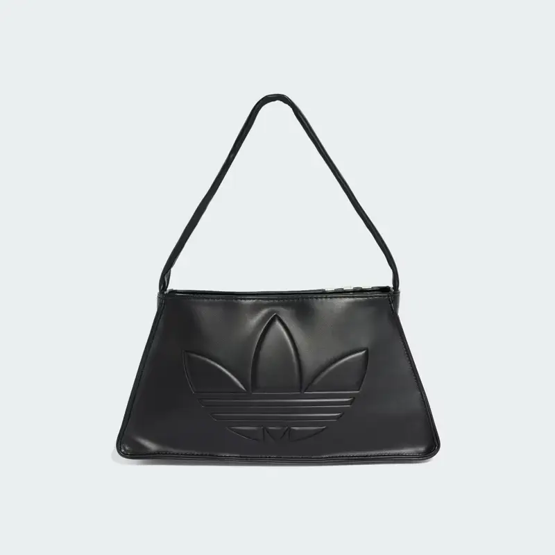 Borsa Outline Trefoil Shoulder Black