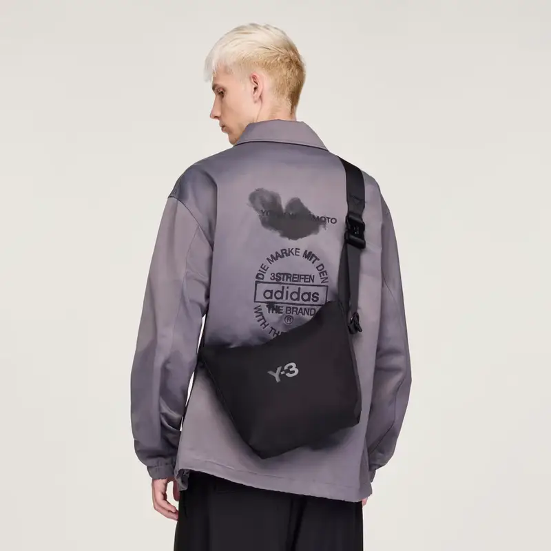 Borsa piccola Y-3 a tracolla Black miniatura 2
