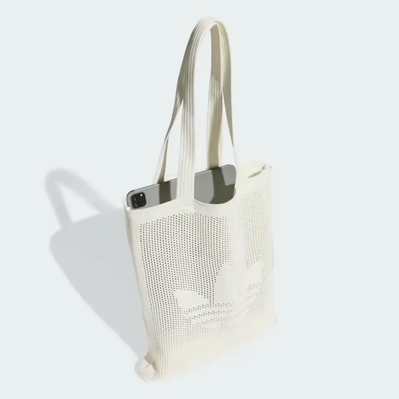 Borsa Tote Crochet Off White miniatura 4