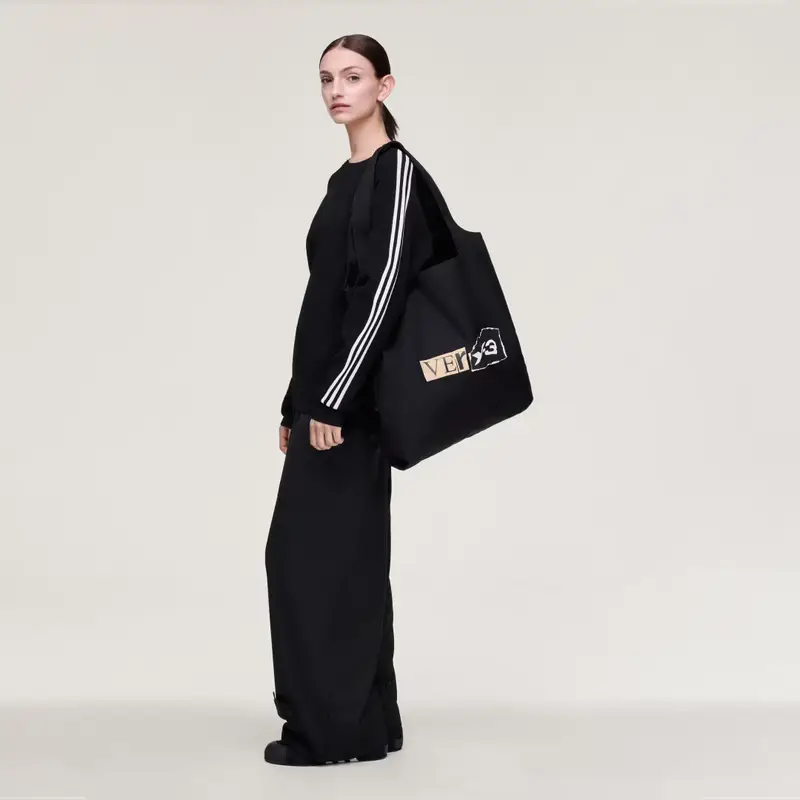 BORSA Y-3 CON GRAFICA Black miniatura 2