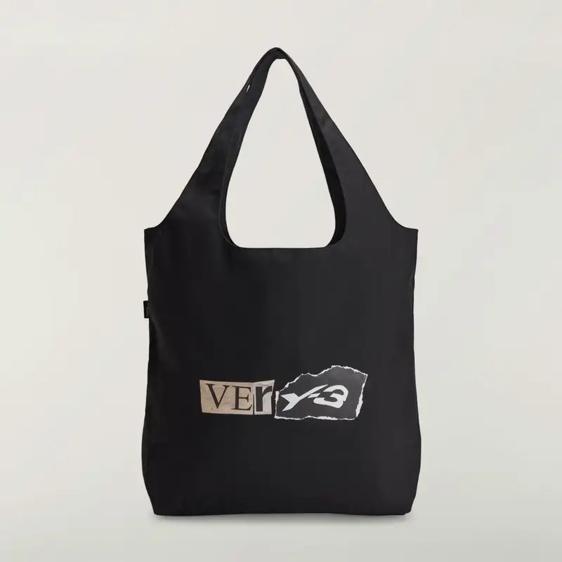 BORSA Y-3 CON GRAFICA Black miniatura 3