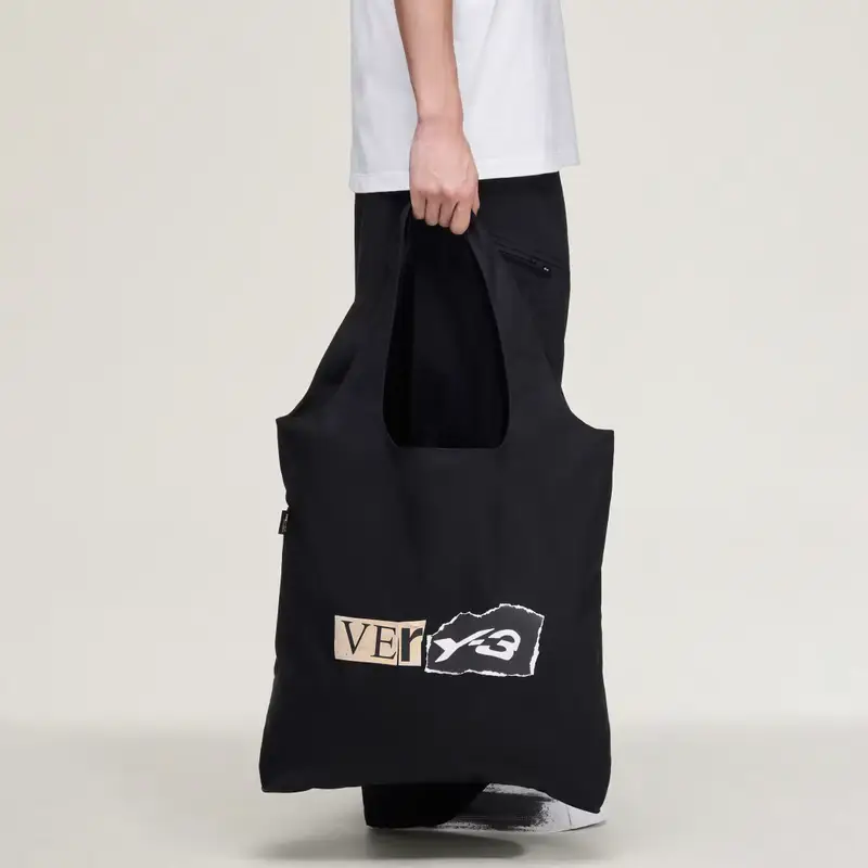 BORSA Y-3 CON GRAFICA Black