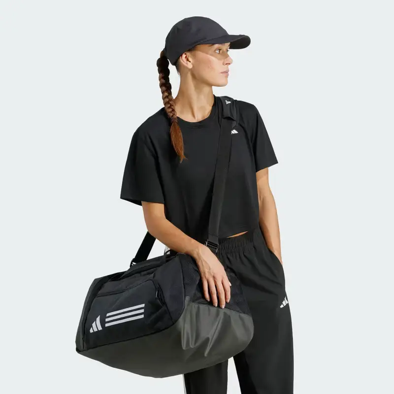 Borsone Essentials 3-Stripes Medium Black