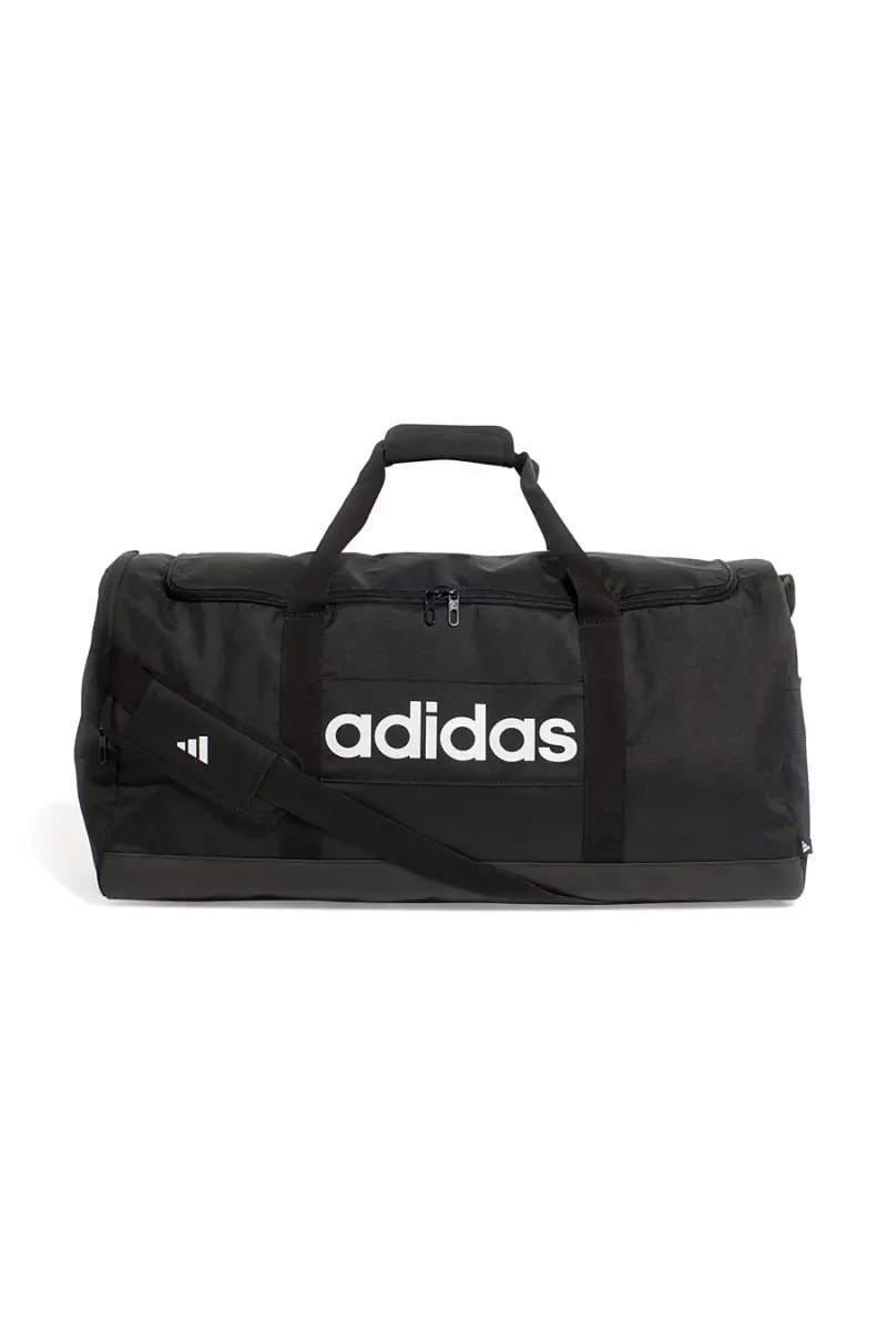 Borsone nero capiente con tracolla regolabile Adidas LINEAR DUFFEL L [NERO]