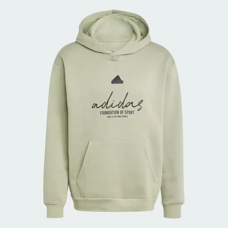 Brand Love Fleece Hoodie Tent Green miniatura 4