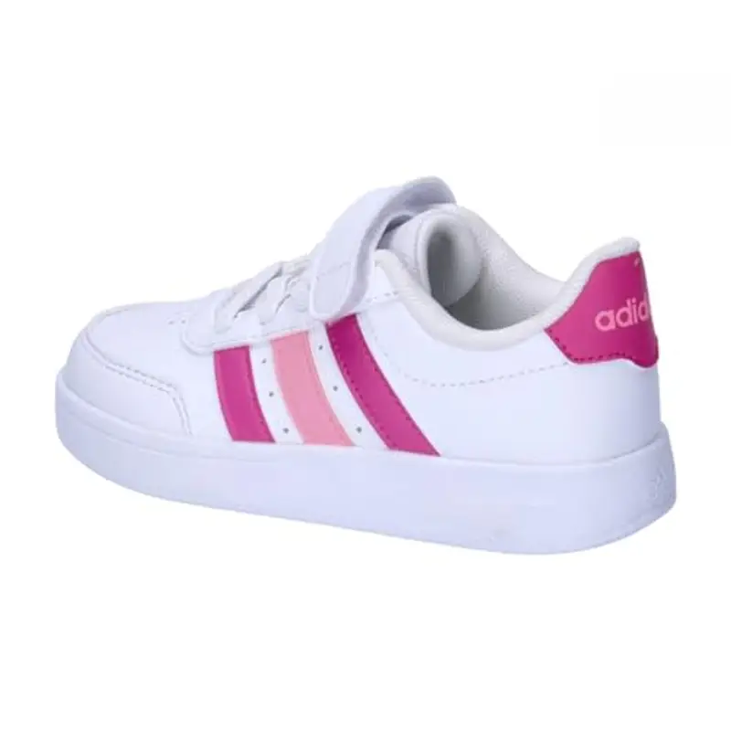 adidas BREAKNET 2.0 Shoes Children, Scarpe da Tennis Unisex-Adulto, Cloud White/Lucid Fuchsia/Beam Pink, 33 EU miniatura 3