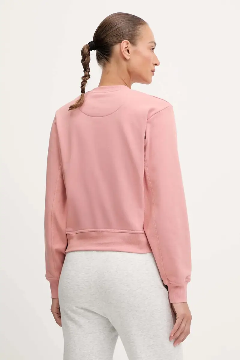 felpa in cotone donna colore arancione JX6784 miniatura 3