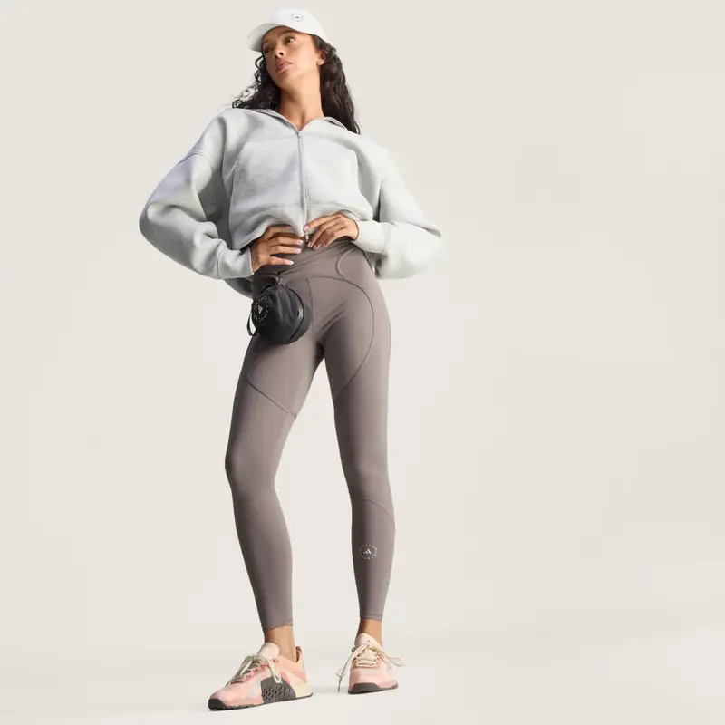 By Stella McCartney Felpa Scuba Medium Grey Heather miniatura 3